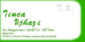 timea ujhazi business card